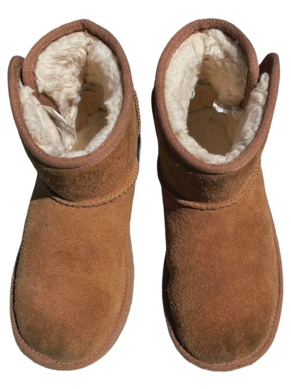 UGG Jona Chestnut Suede Mini Boots Kids Size 2